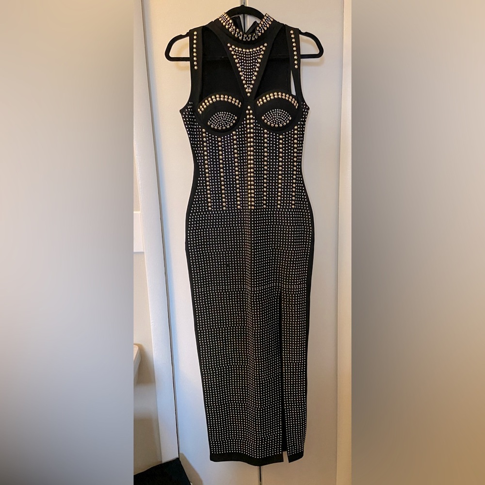 Black bodycon Maxi dress